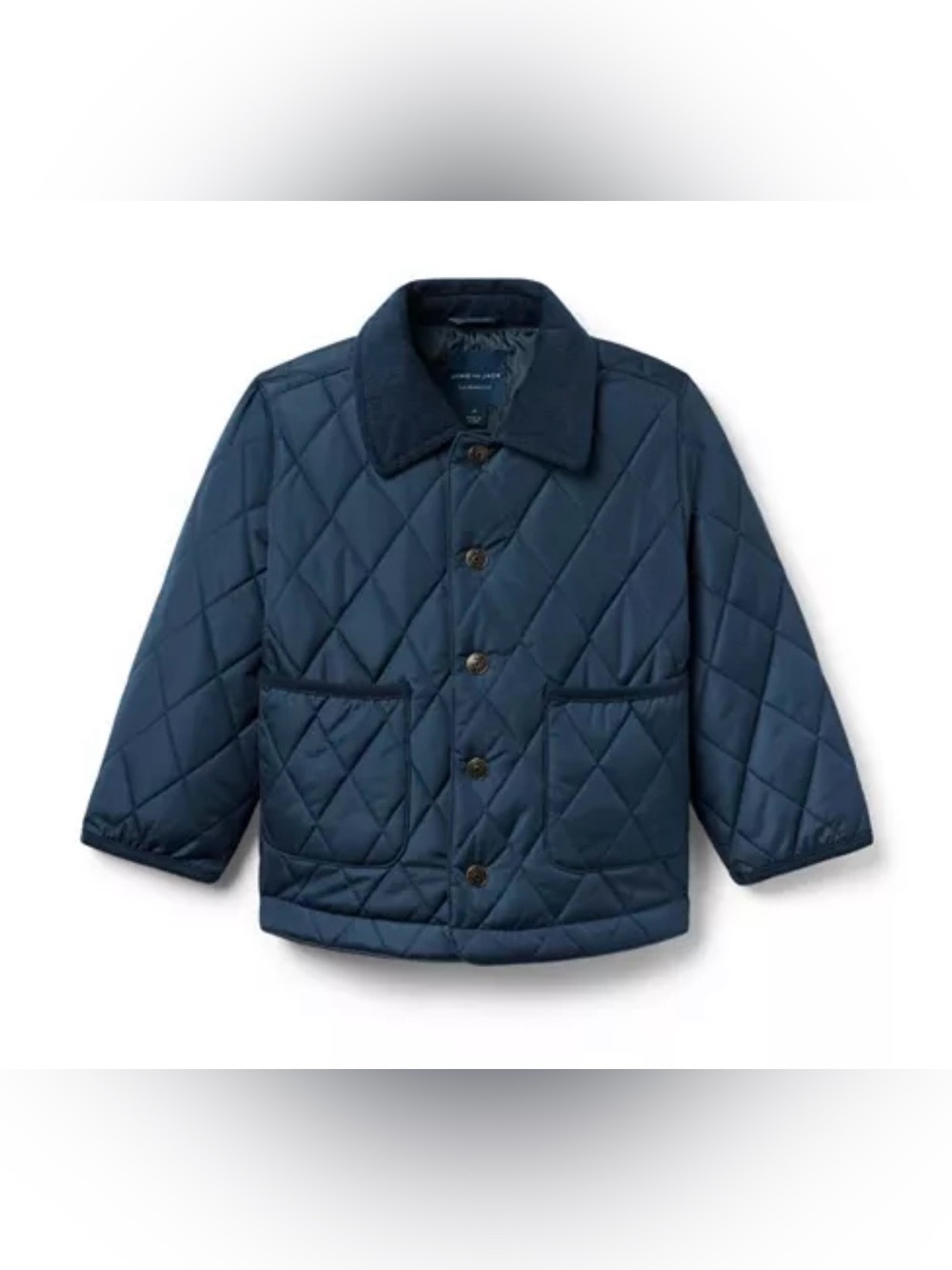 Janie And Jack Boys The Quilted Barn Jacket Navy Blue Size 2T Preppy Outdoors